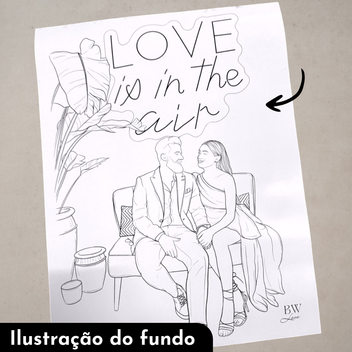 Ilustração Memória - Para emoldurar