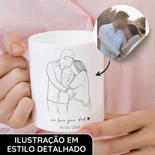 CANECA - c/ Ilustração Personalizada