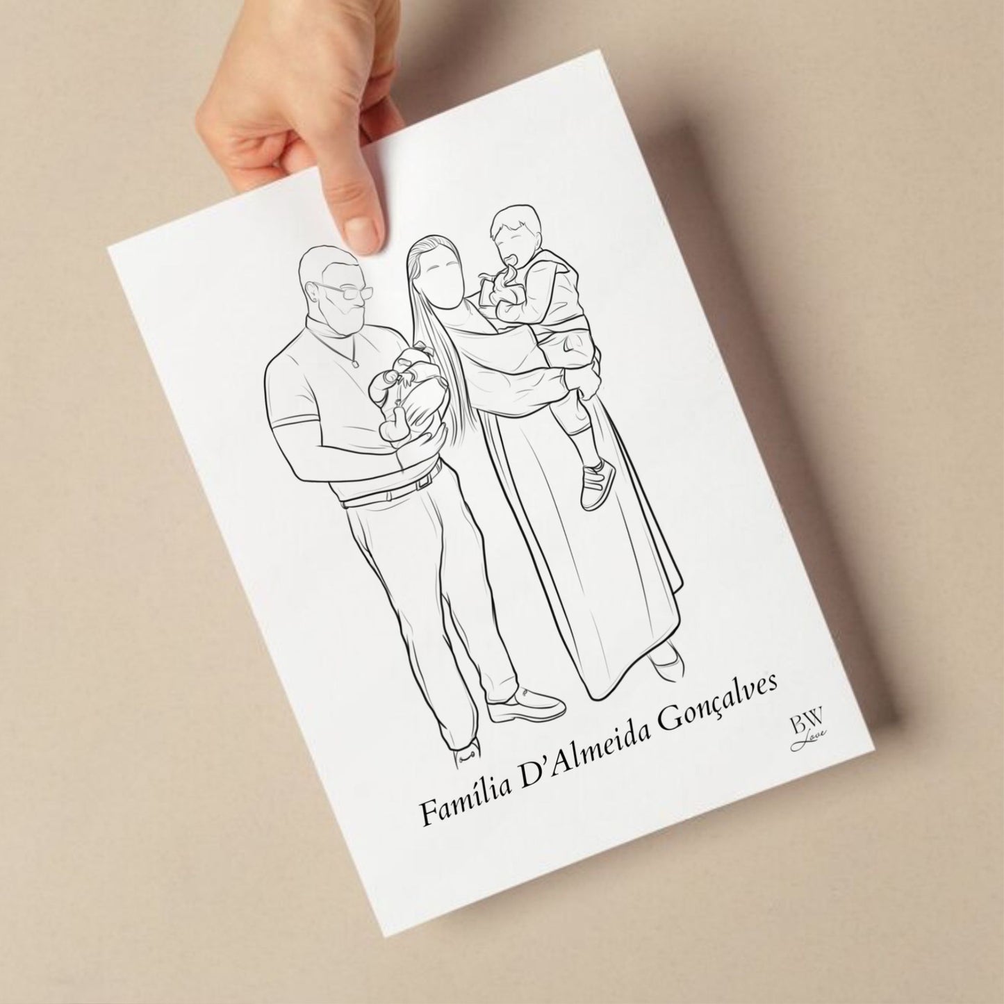 Ilustração Personalizada - SEM MOLDURA