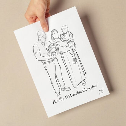 Ilustração Personalizada - SEM MOLDURA