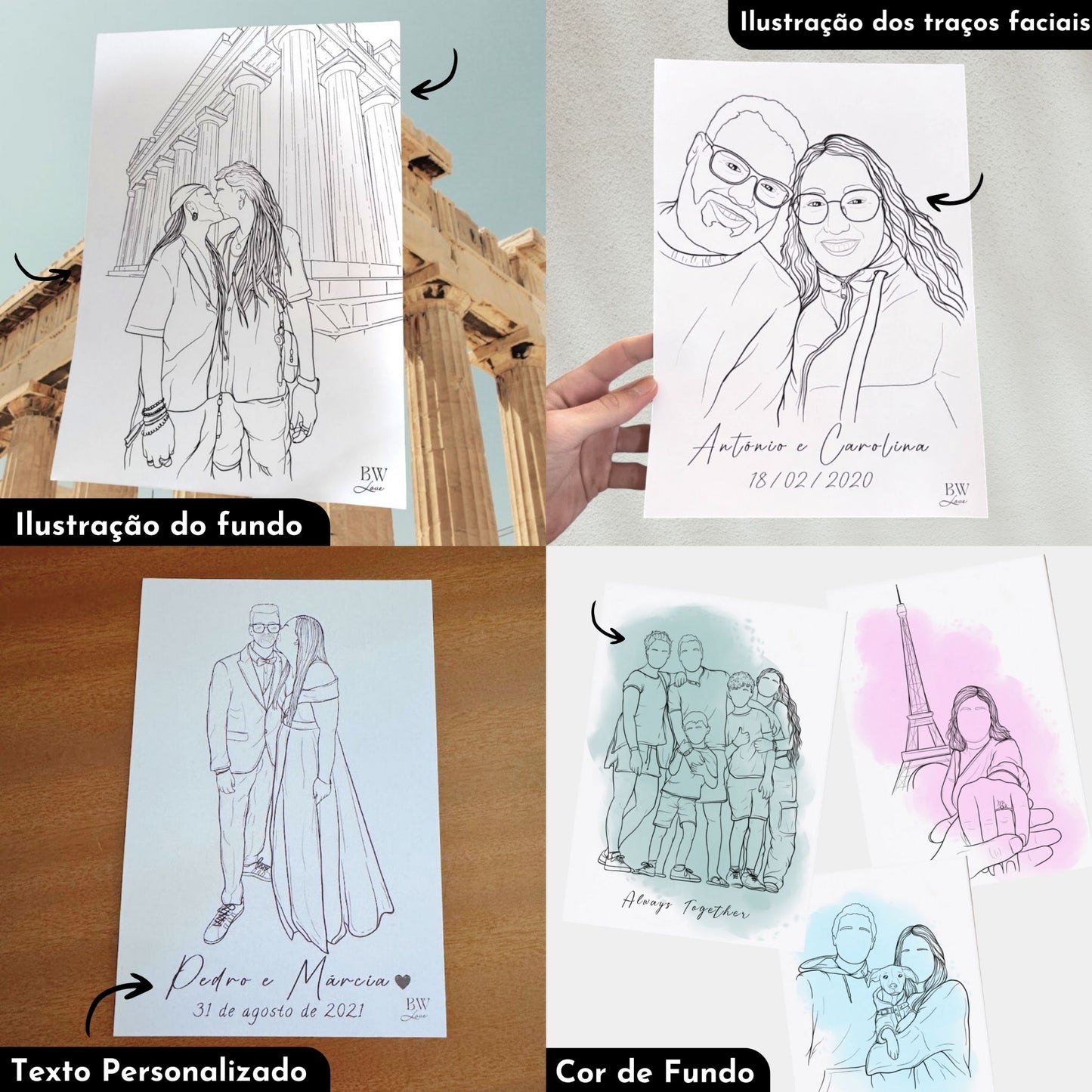 Ilustração Personalizada - SEM MOLDURA