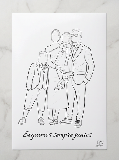 Ilustração Memória - Para emoldurar
