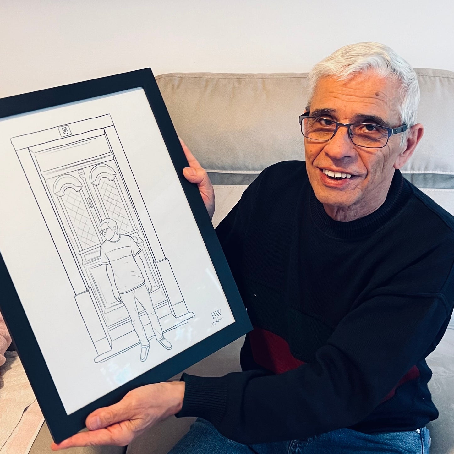 Ilustração Personalizada - COM MOLDURA