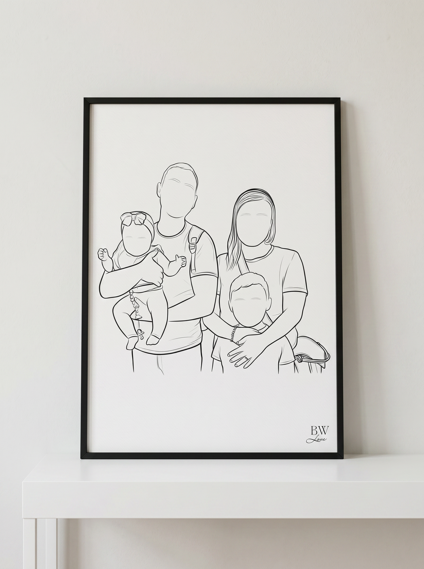 Ilustração Memória - Emoldurada