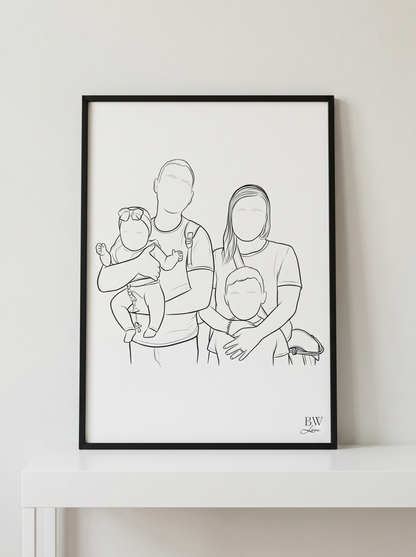 Ilustração Memória - Emoldurada