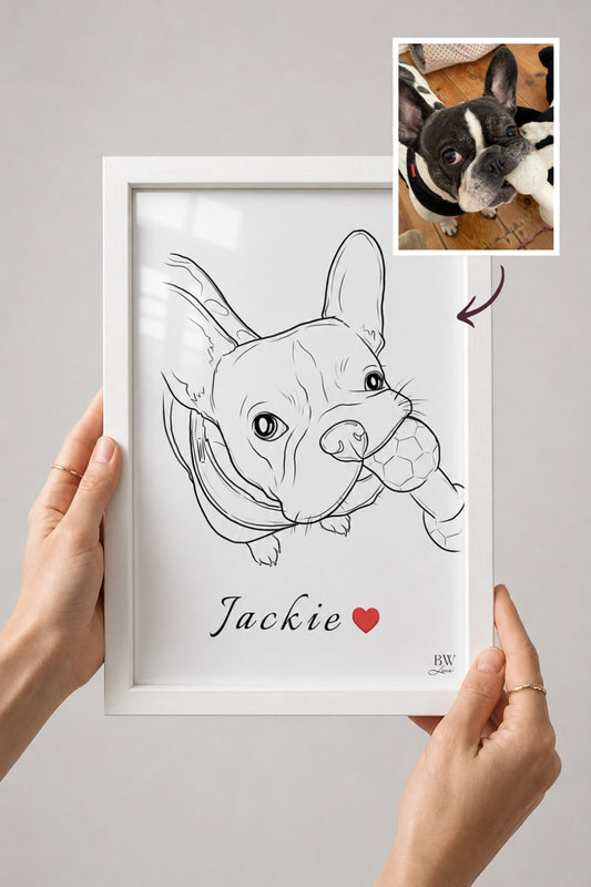 Ilustração Pet - Emoldurada