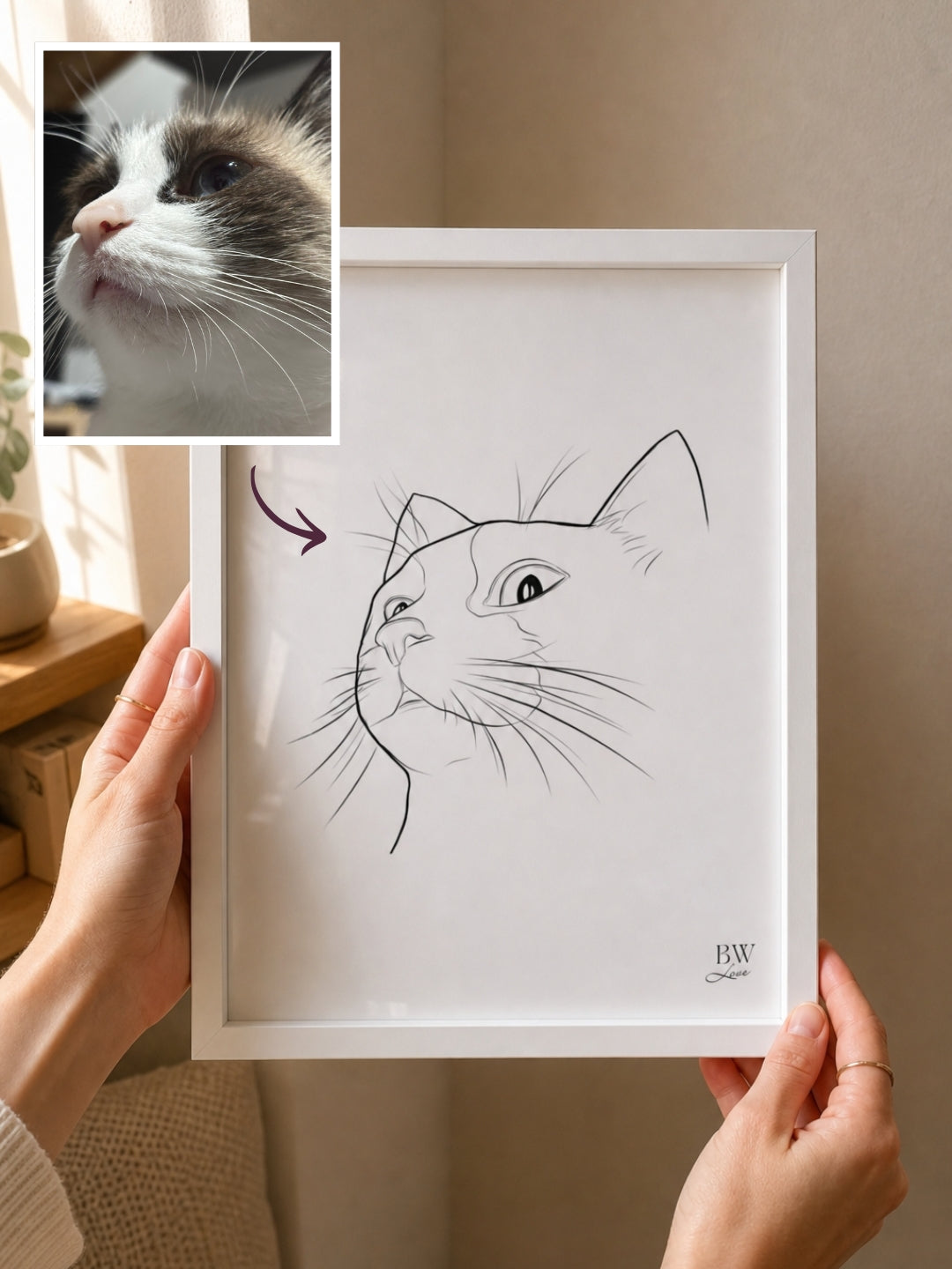 Ilustração Pet - Emoldurada