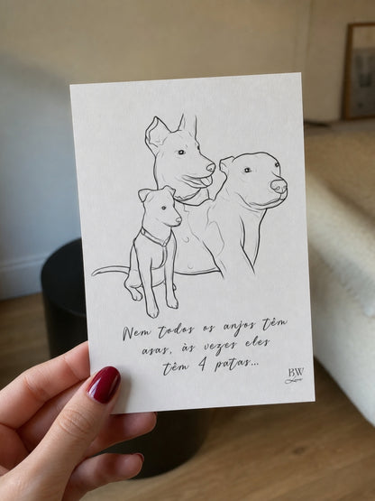 Ilustração Pet - Para Emoldurar