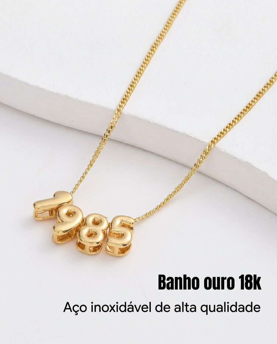 Colar Assinatura Ano