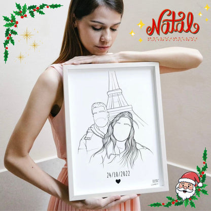 Ilustração Personalizada - COM MOLDURA