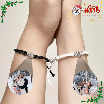 PULSEIRAS ROMEO & JULIET - c/coração magnético (2uni)