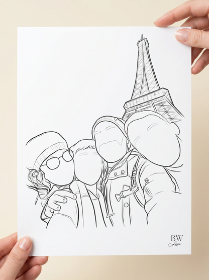 Ilustração Memória - Para emoldurar